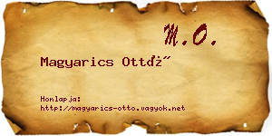 Magyarics Ottó névjegykártya