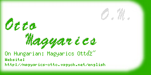 otto magyarics business card